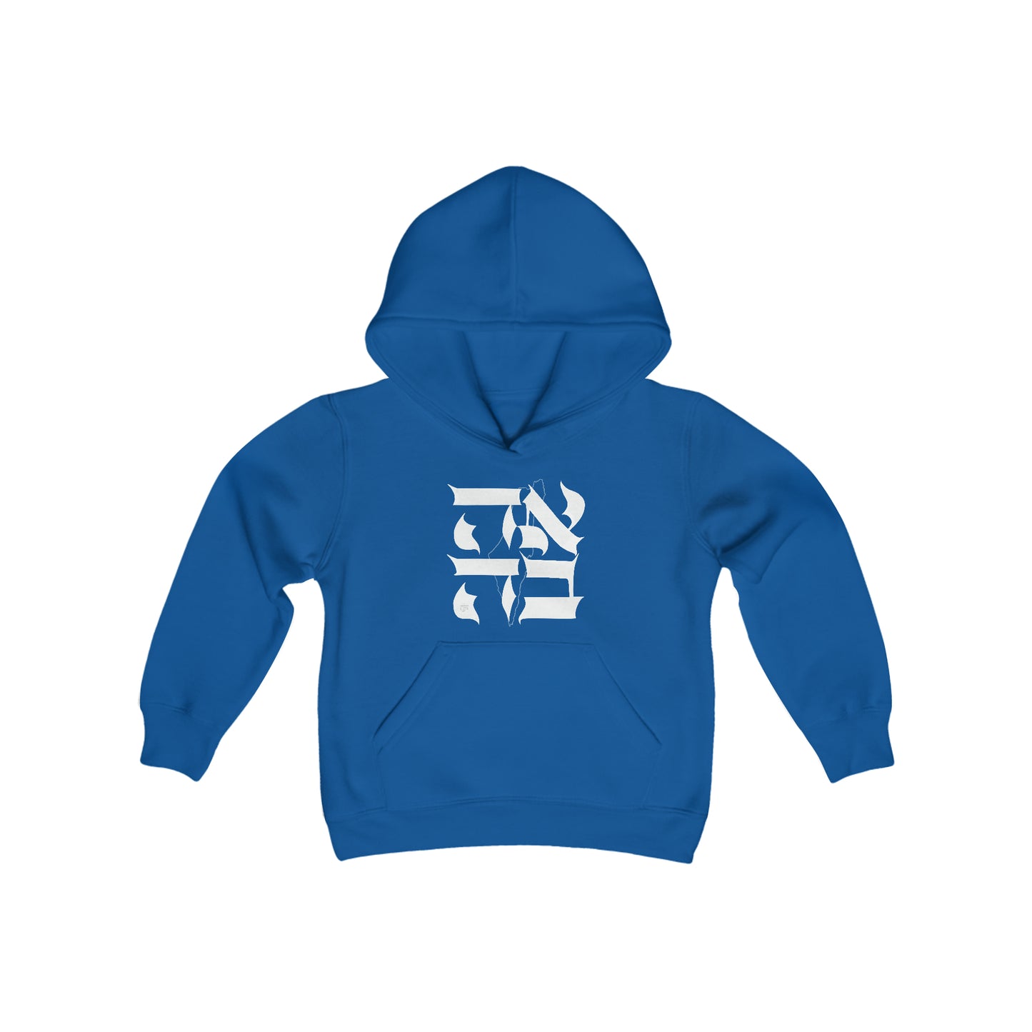 Ahava (love) Israel Youth Heavy Blend Hooded Sweatshirt