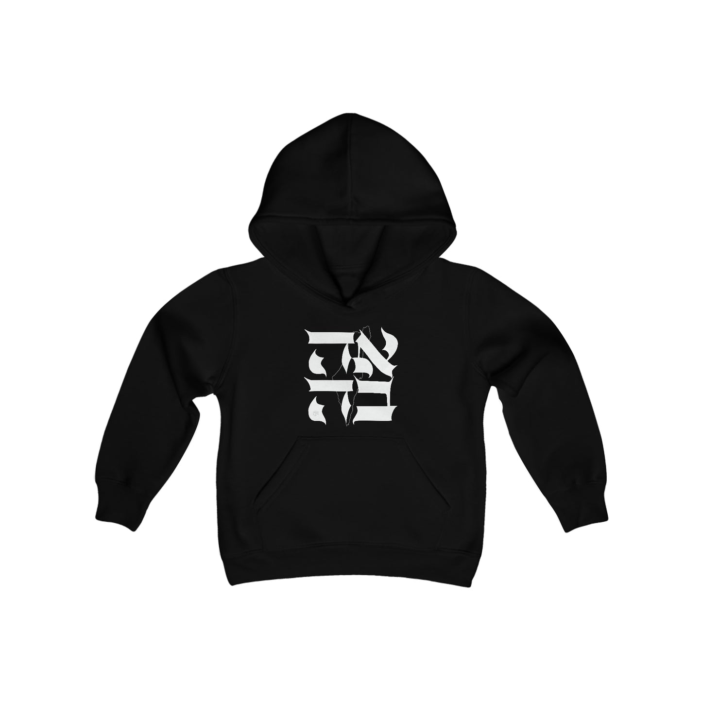 Ahava (love) Israel Youth Heavy Blend Hooded Sweatshirt