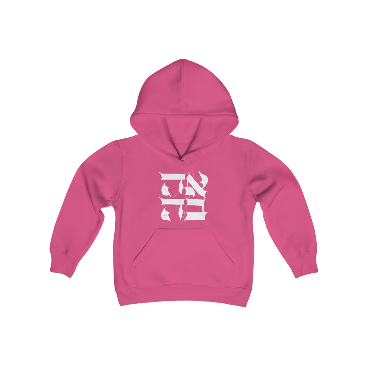 Ahava (love) Israel Youth Heavy Blend Hooded Sweatshirt