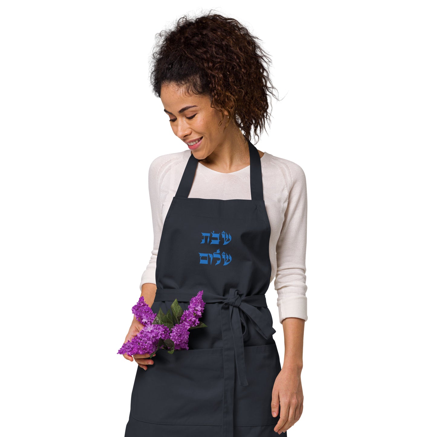 Shabbat Shalom Organic cotton apron