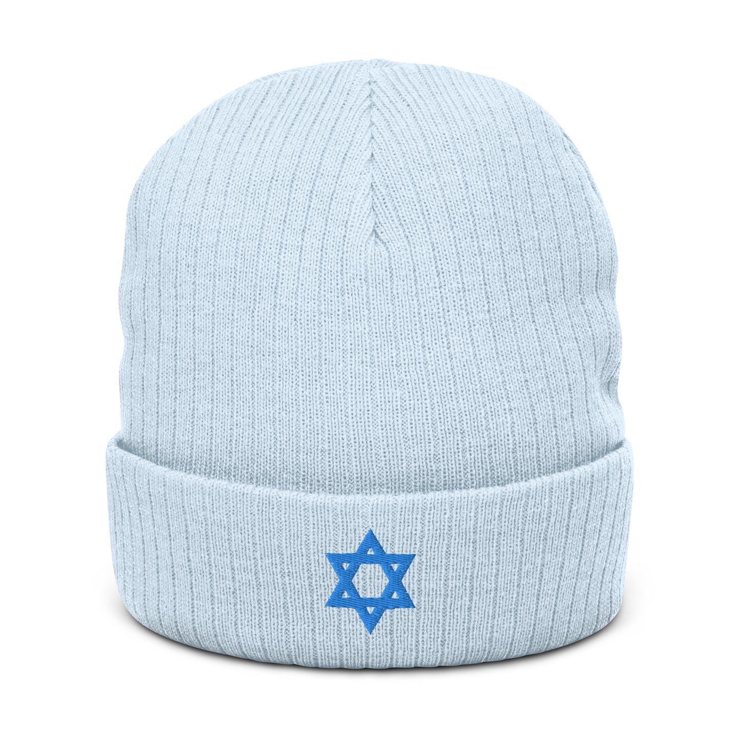 Star of David (Magen David) Ribbed knit beanie