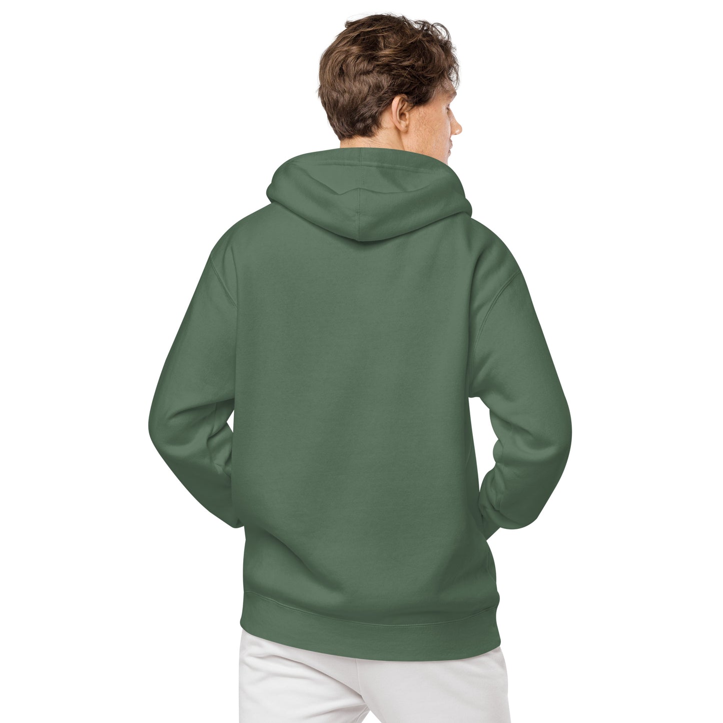 Magen David (Star of David) Embroidered Unisex pigment-dyed hoodie