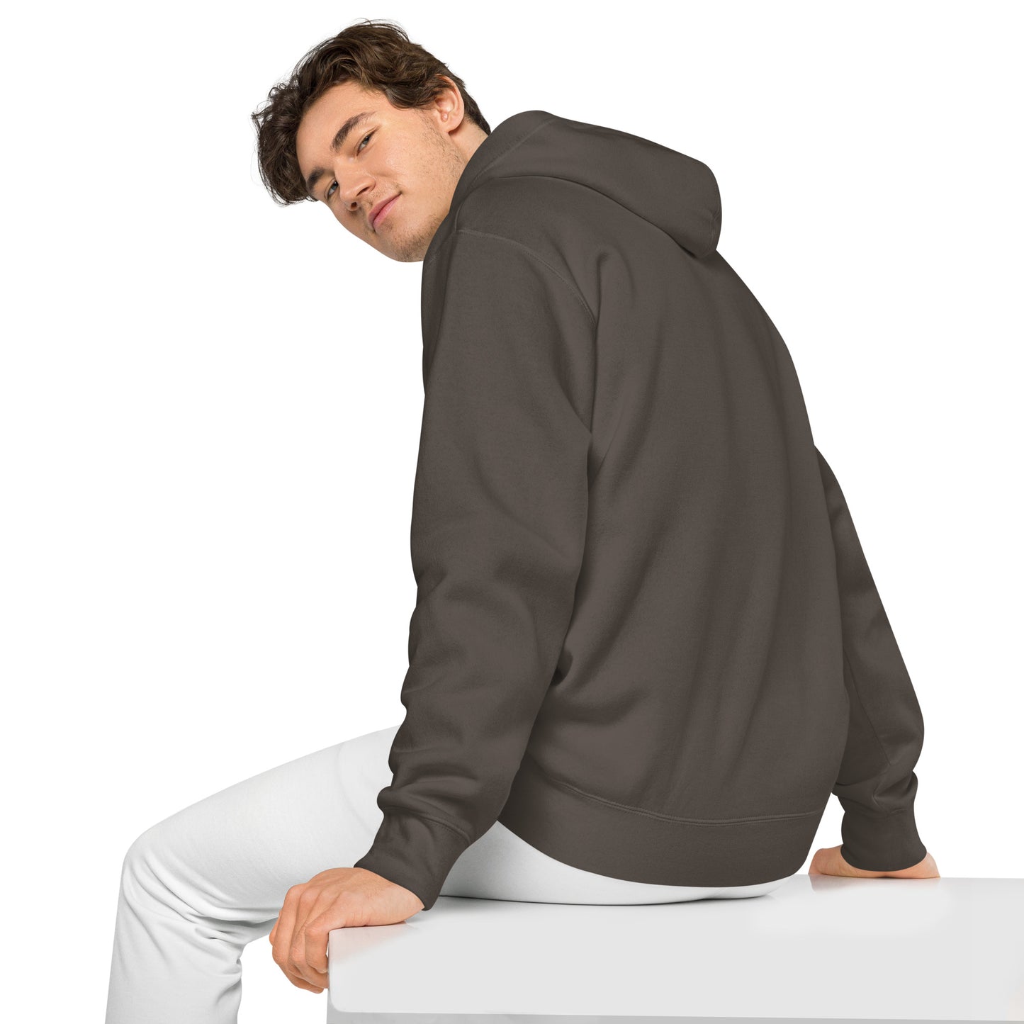Magen David (Star of David) Embroidered Unisex pigment-dyed hoodie