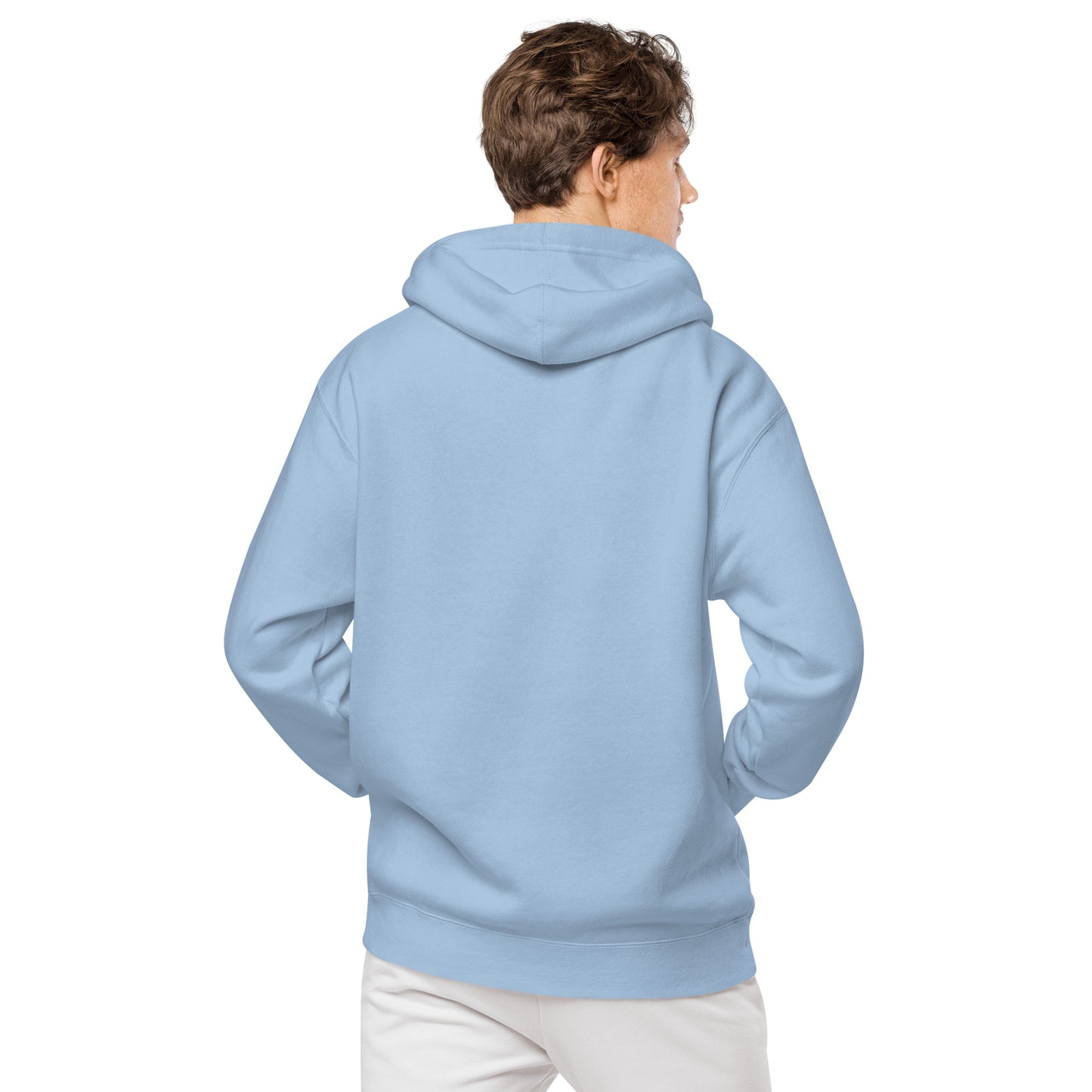 Magen David (Star of David) Embroidered Unisex pigment-dyed hoodie