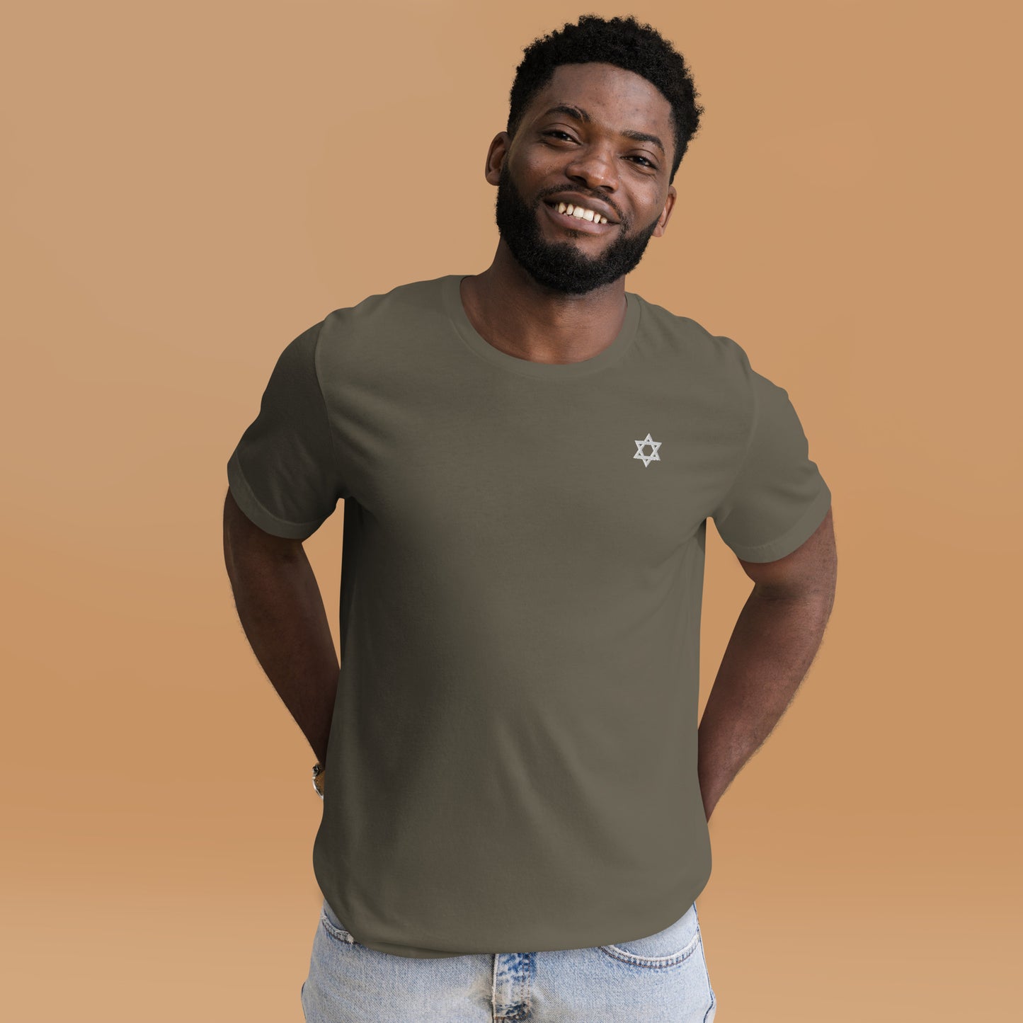 Star of David (Magen David) Unisex t-shirt (Embroidered)