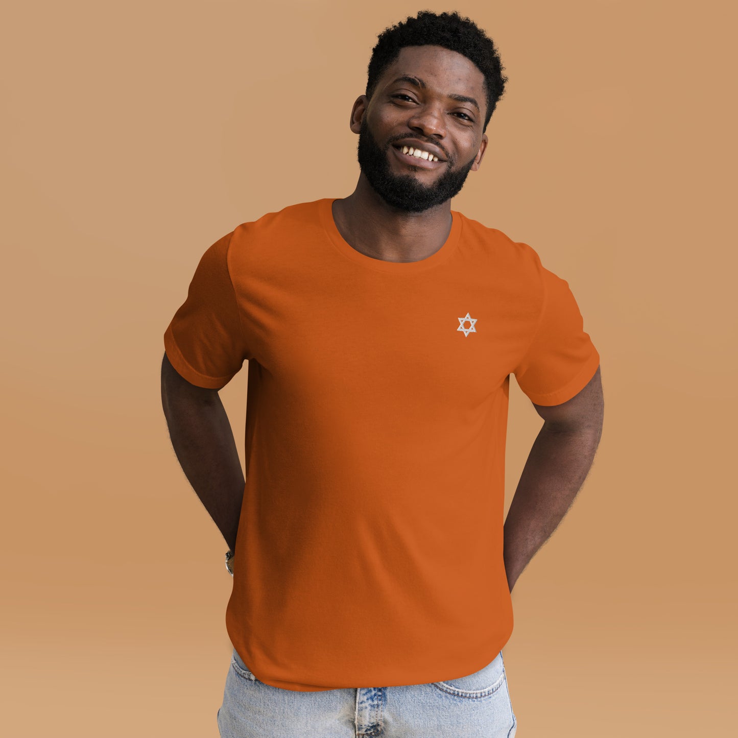Star of David (Magen David) Unisex t-shirt (Embroidered)