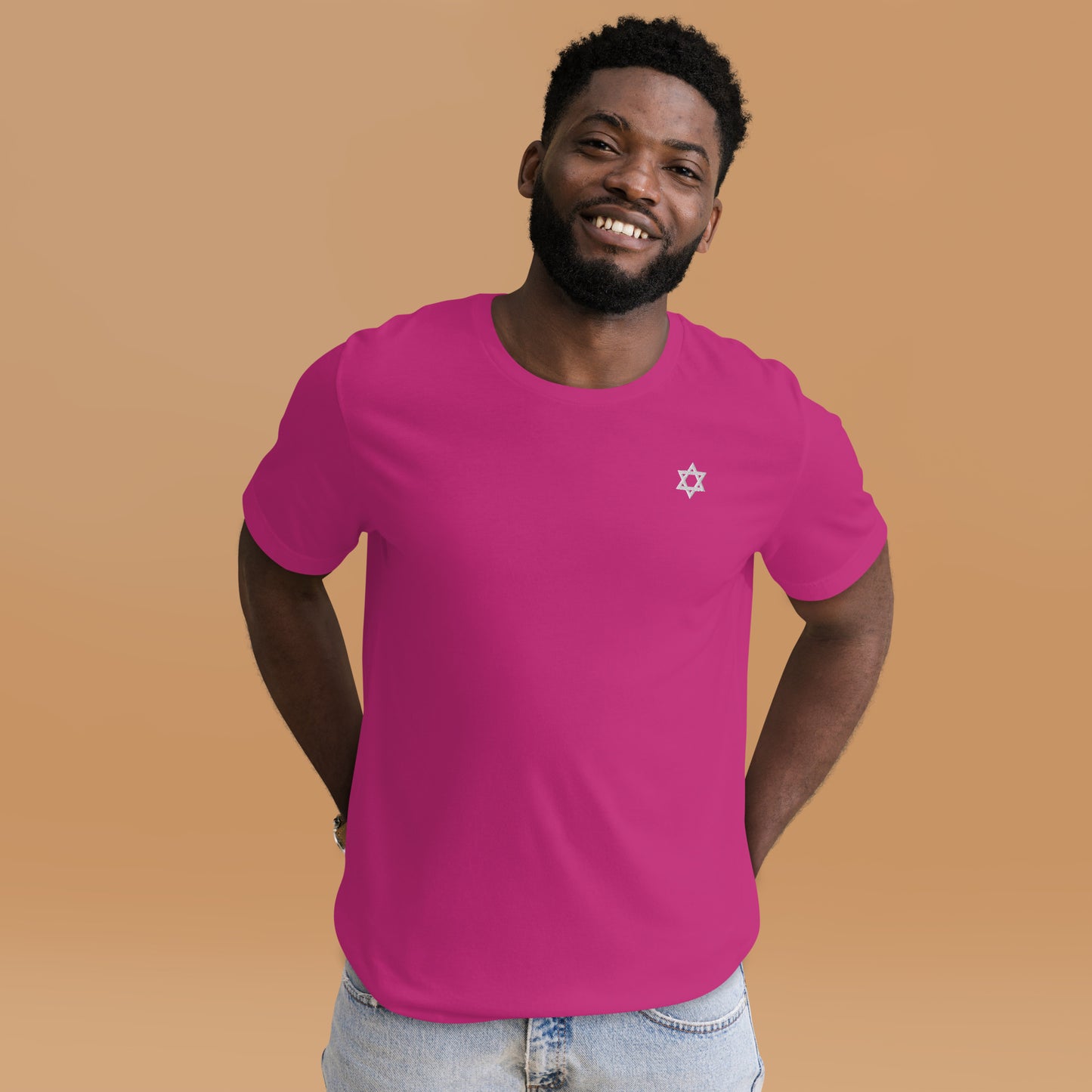 Star of David (Magen David) Unisex t-shirt (Embroidered)