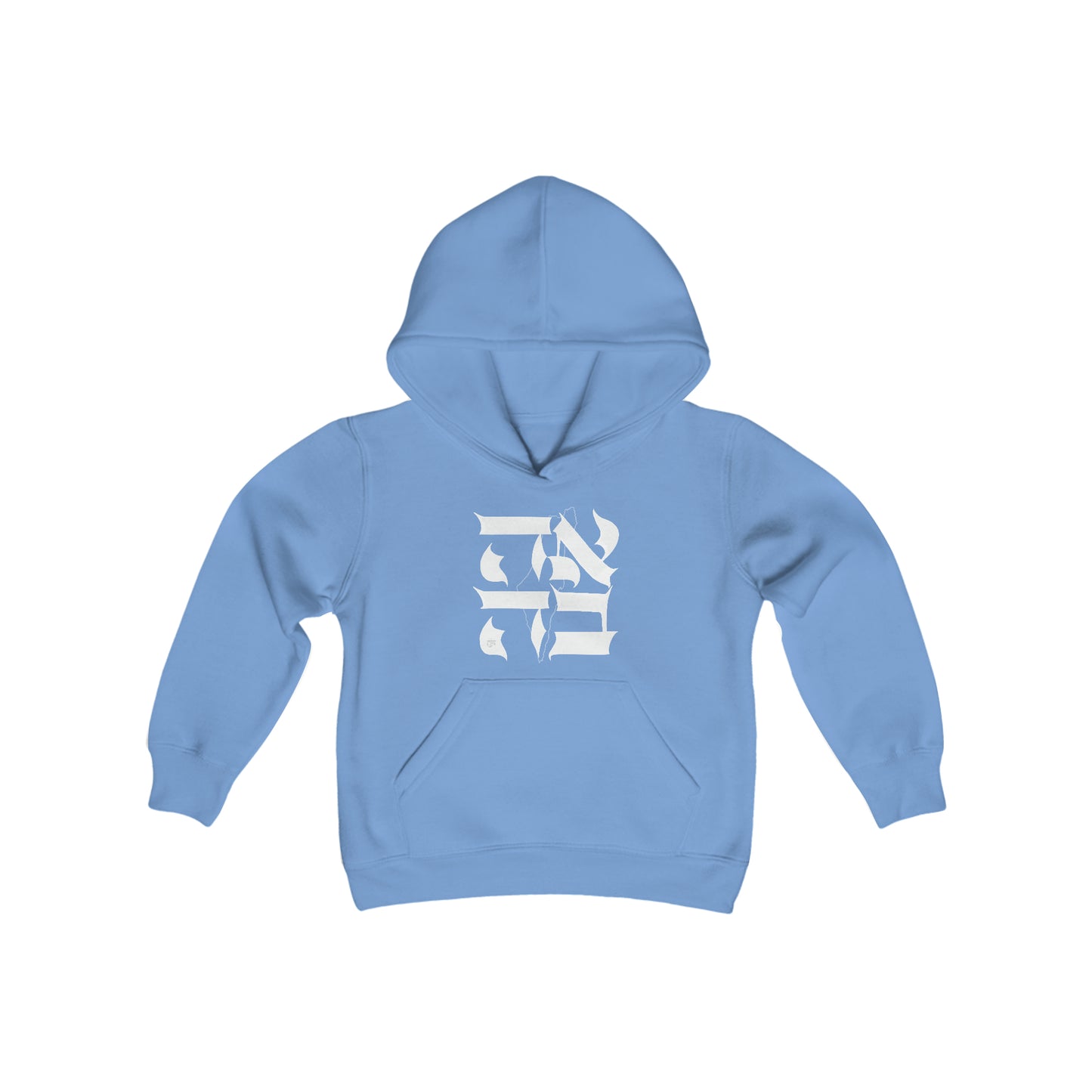 Ahava (love) Israel Youth Heavy Blend Hooded Sweatshirt