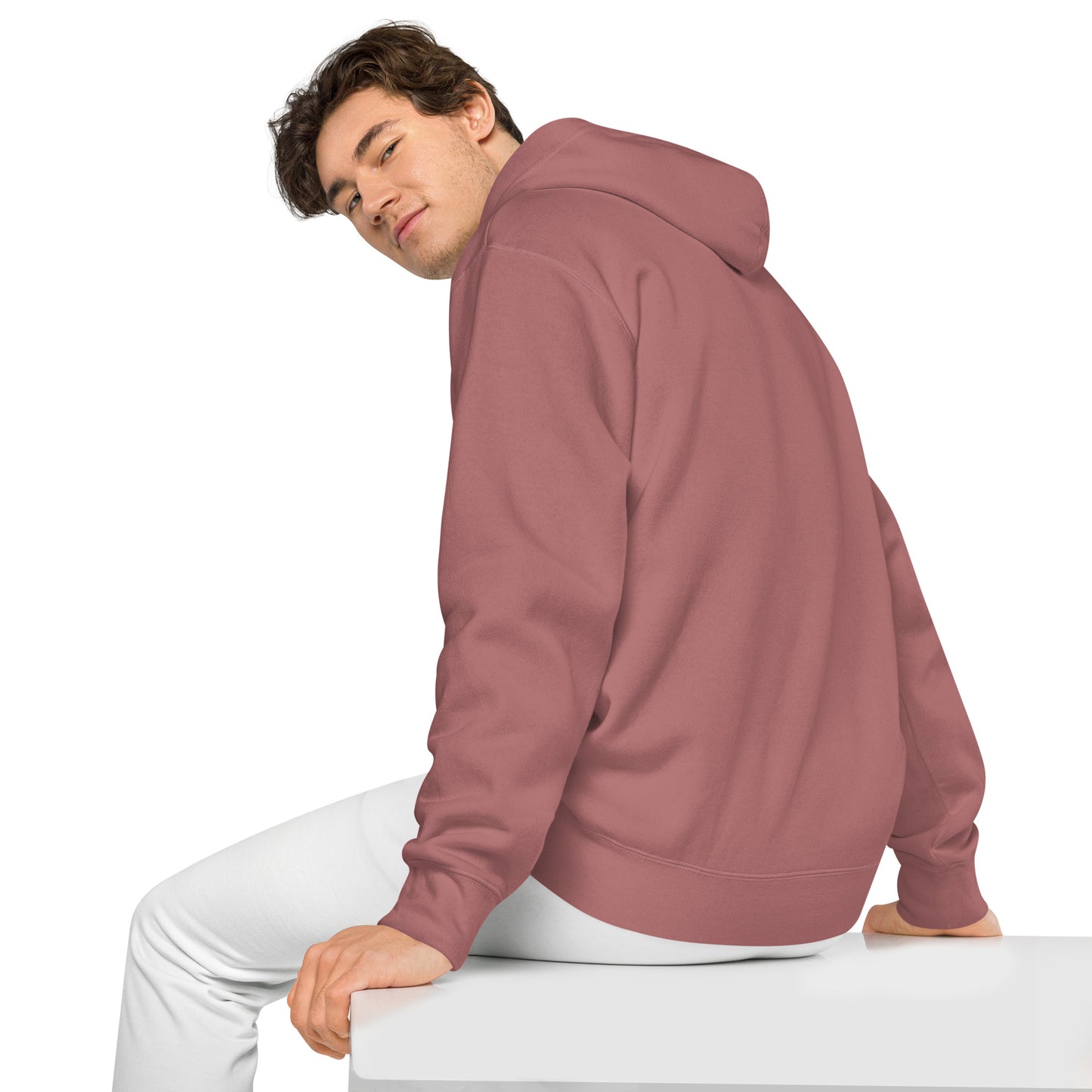 Magen David (Star of David) Embroidered Unisex pigment-dyed hoodie