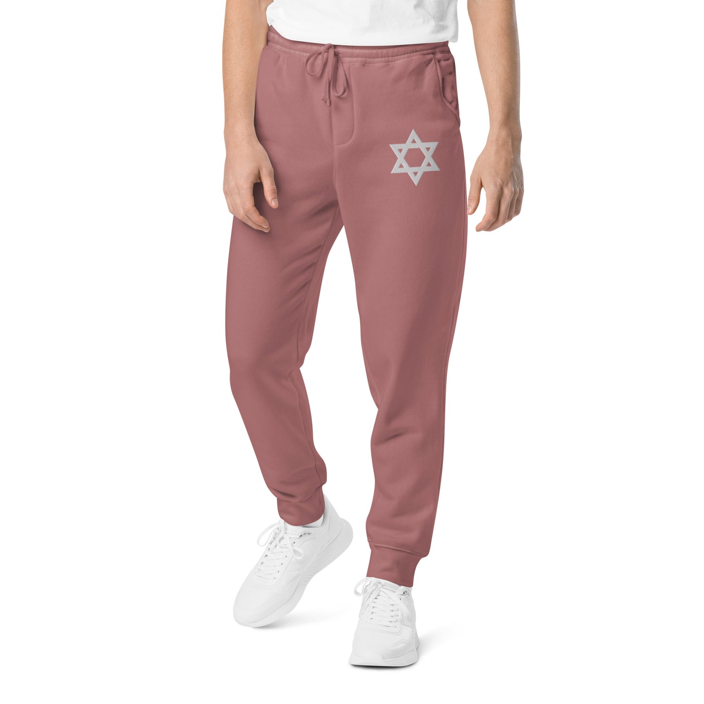 Magen David (Star of David) Embroidered Unisex pigment-dyed sweatpants