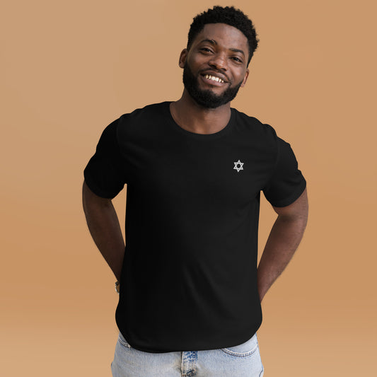 Star of David (Magen David) Unisex t-shirt (Embroidered)